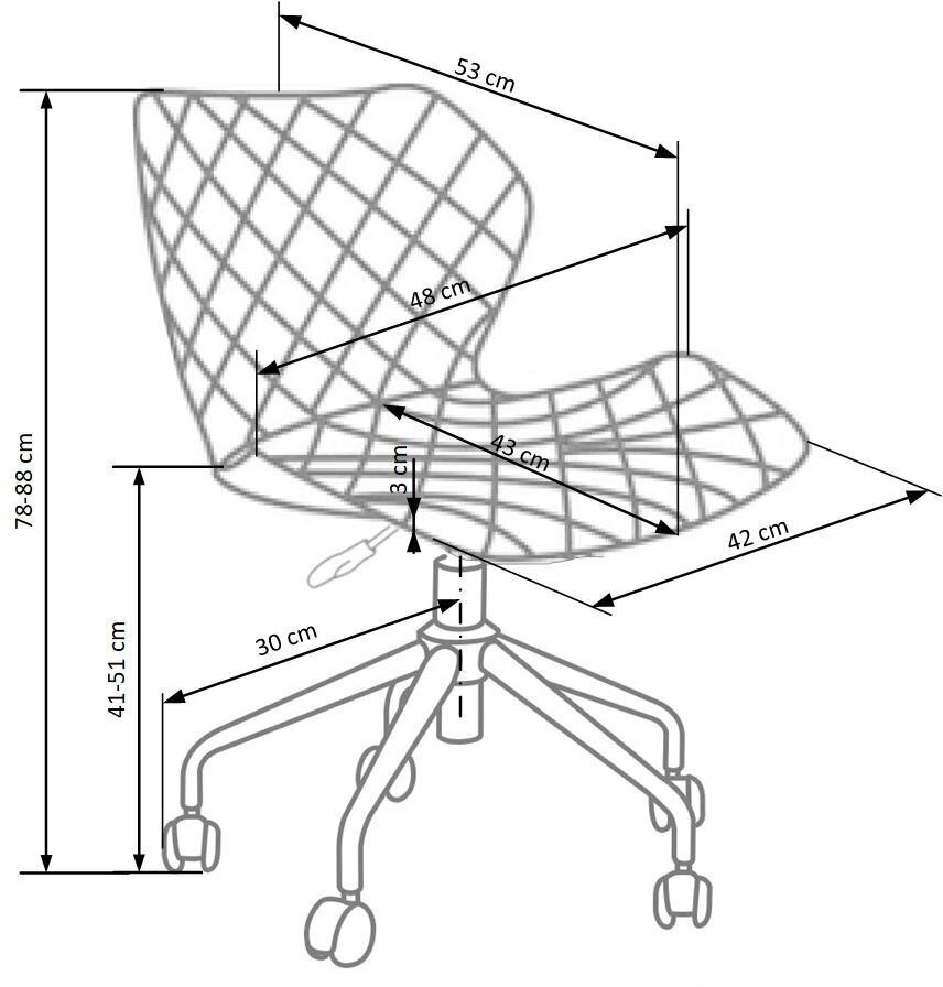 Kontoritool Matrix, must/roosa hind ja info | Kontoritoolid | kaup24.ee