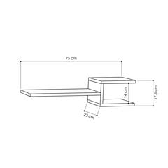 Seinariiul Kalune Design Fork, valge цена и информация | Полки | kaup24.ee