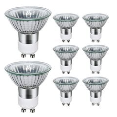 Komplektis 8 halogeenlampi Gu10 35w,220v Gu10 halogeenprožektorlampe 2800k sooja цена и информация | Светильники-вентиляторы | kaup24.ee