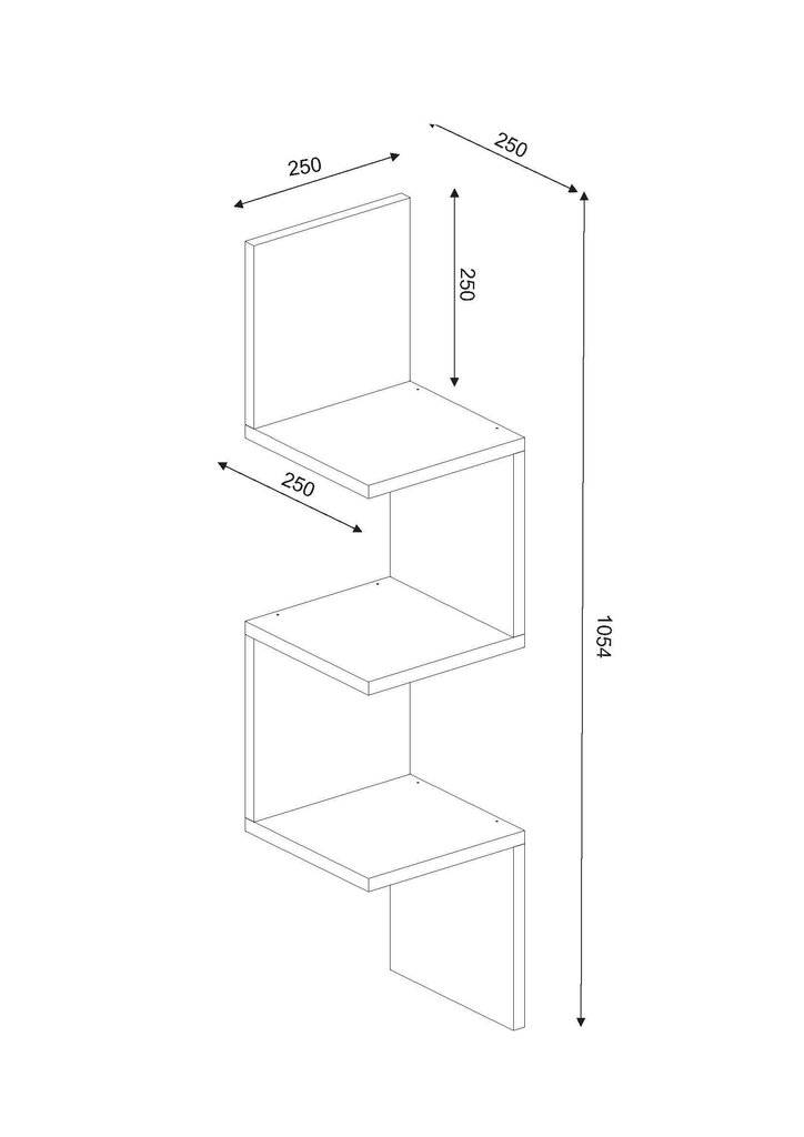 Seinariiul Kalune Design Corner, valge hind ja info | Riiulid | kaup24.ee