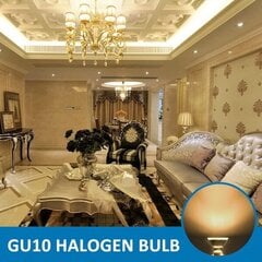 Halogeenlamp GU10 5W 230V, 380lm Soe valge 2700K, Hämardatav halogeenprožektor, kapi valgustamiseks, vitriinlambid, 6 pakk WELLNGS цена и информация | Светильники-вентиляторы | kaup24.ee