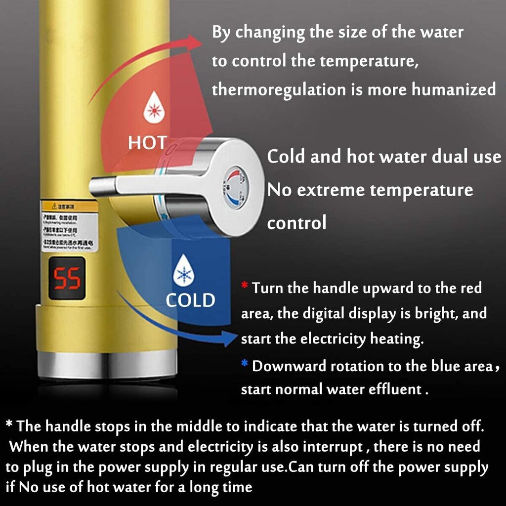 Elektriline veesoojenduskraan "Tavalax Yellow" цена и информация | Boilerid | kaup24.ee