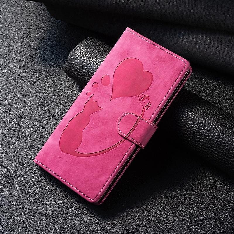 Pink Pen Heart Cat Pu Ümbris Ühildub Samsung Galaxy S20 Fe 5G-Ga цена и информация | Telefoni kaaned, ümbrised | kaup24.ee