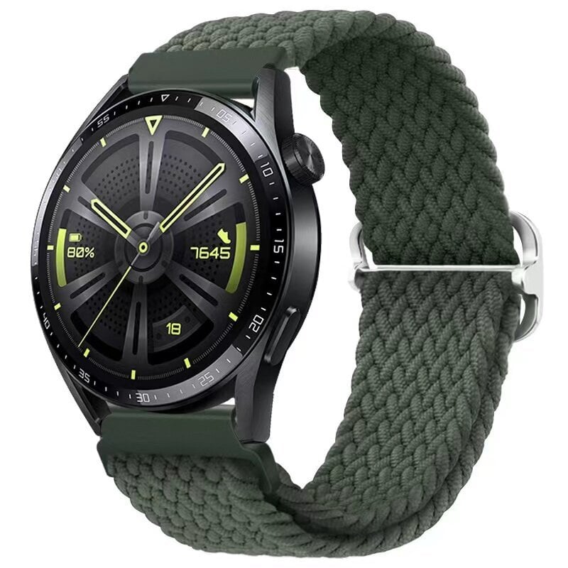 (Amazfit GTR 47mmArmyGreen)Nilonist punutud silmusrihm Samsungi kellale 3/4 Active 2 Huawei kella 3/GT käevõru käevõru Amazfit GTR/Stratos vöö| hind ja info | Nutikellade ja nutivõrude tarvikud | kaup24.ee