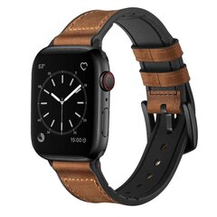 (Retropruun)Nahast rihm Apple Watchi rihma jaoks 45mm/41mm 44mm 40mm 42mm 38mm Iwatch kellarihma käevõru Apple Watchi seeria jaoks 5 4 3 Se 6 7 – kellarihmad цена и информация | Аксессуары для смарт-часов и браслетов | kaup24.ee