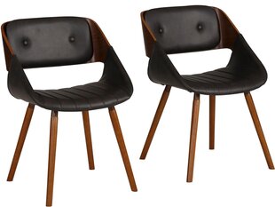 Комплект из 2-х стульев Notio Living Larson, черный цена и информация | Стулья для кухни и столовой | kaup24.ee