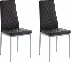 2 tooli komplekt Notio Living Barak, must hind ja info | Söögilaua toolid, köögitoolid | kaup24.ee