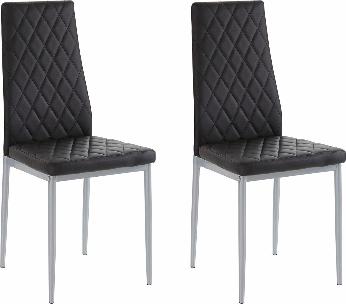 2 tooli komplekt Notio Living Barak, must цена и информация | Söögilaua toolid, köögitoolid | kaup24.ee