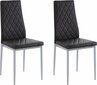 2 tooli komplekt Notio Living Barak, must hind ja info | Söögilaua toolid, köögitoolid | kaup24.ee