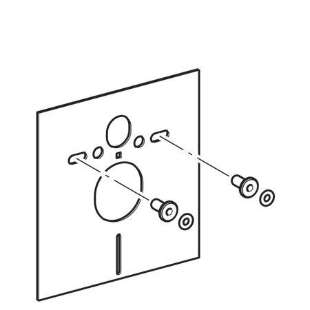 Seinale kinnitatavate tualettruumide ja bideede heliisolatsiooni tihend Geberit 156.050.00.1 цена и информация | WC-poti tarvikud | kaup24.ee