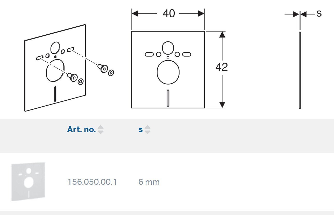 Seinale kinnitatavate tualettruumide ja bideede heliisolatsiooni tihend Geberit 156.050.00.1 hind ja info | WC-poti tarvikud | kaup24.ee