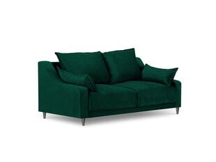 Двухместный бархатный диван Mazzini Sofas Lilas, темно-зеленый цена и информация | Диваны | kaup24.ee
