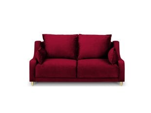 Двухместный бархатный диван Mazzini Sofas Pansy, красный цена и информация | Диваны | kaup24.ee
