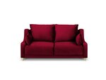 Двухместный бархатный диван Mazzini Sofas Pansy, красный