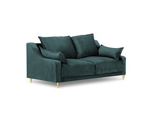 Двухместный бархатный диван Mazzini Sofas Pansy, зеленый цена и информация | Диваны | kaup24.ee