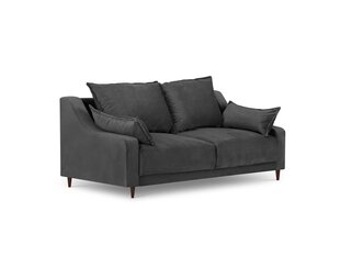 Двухместный бархатный диван Mazzini Sofas Freesia, темно-серый цена и информация | Диваны | kaup24.ee