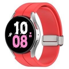 (Kell 4 Classic 42mmS-Red)Originaal silikoonrihm Samsungi kellale 5/4 44mm 40mm kell5 Pro 45mm magnetpandlaga rihm Galaxy Watch 4 Classic 42 46mm jaoks – kellarihmad цена и информация | Аксессуары для смарт-часов и браслетов | kaup24.ee