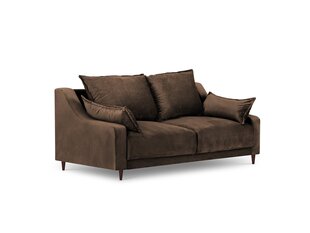 Двухместный бархатный диван Mazzini Sofas Freesia, коричневый цена и информация | Диваны | kaup24.ee