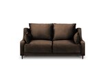 Двухместный бархатный диван Mazzini Sofas Freesia, коричневый