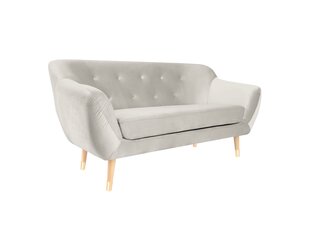 Двухместный бархатный диван Mazzini Sofas Amelie, кремовый/коричневый цена и информация | Диваны | kaup24.ee