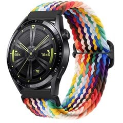 (Samsung Watch 4 bandOfficial vikerkaar)Nailonist punutud silmusrihm Samsungi kellale 3/4 Active 2 Huawei kella 3/GT käevõru käevõru Amazfit GTR/Stratos vöö| hind ja info | Nutikellade ja nutivõrude tarvikud | kaup24.ee