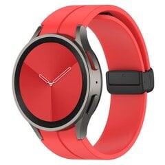 (Watch 5 Pro 45mm Red)Originaal silikoonrihm Samsungi kellale 5/4 44mm 40mm kell5 Pro 45mm magnetpandlaga rihm Galaxy Watch 4 Classic 42 46mm jaoks – kellarihmad цена и информация | Аксессуары для смарт-часов и браслетов | kaup24.ee