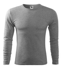 Fit-T LS футболка мужская темно-серая melange цена и информация | Мужские футболки | kaup24.ee