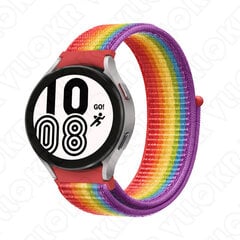 (Galaxy Watch4 44mm vikerkaar)Rihm Samsung Galaxy Watch 5 44mm 40mm rihmaga kella 4 4classic 42 46mm ilma vahedeta nailonist aasa käevõru jaoks Galaxy Watch 5 Pro 45mm – kellarihmad цена и информация | Аксессуары для смарт-часов и браслетов | kaup24.ee