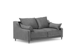 Kahekohaline samet diivan Mazzini Sofas Lilas, helehall цена и информация | Диваны | kaup24.ee