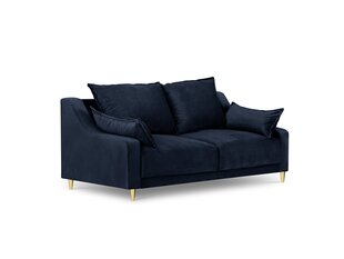 Двухместный бархатный диван Mazzini Sofas Pansy, темно-синий цена и информация | Диваны | kaup24.ee