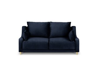 Двухместный бархатный диван Mazzini Sofas Pansy, темно-синий цена и информация | Диваны | kaup24.ee