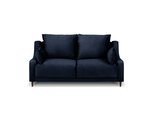 Двухместный бархатный диван Mazzini Sofas Freesia, темно-синий