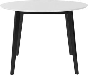 Обеденный стол Notio Living Coco 105, белый/черный цена и информация | Кухонные и обеденные столы | kaup24.ee