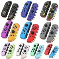 Juhtmeta kontroller, mis ühildub Nintendo Switchiga, Oled, Lite mängukontrolleri juhtkangiga (L/R), asendamine Rgb paremal - lilla oranž lilla oranž цена и информация | Игровые приставки | kaup24.ee