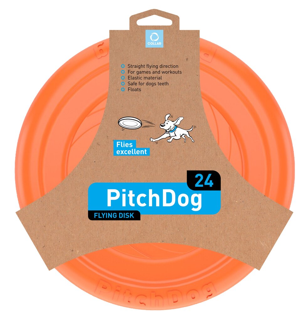 Koerte mänguasi PitchDog 24 cm, oranž hind ja info | Mänguasjad koertele | kaup24.ee