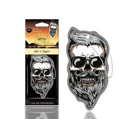 Стильный освежитель воздуха "Череп" Aroma Dia De Los Muertos Oud&pepper цена и информация | Освежители воздуха для салона | kaup24.ee