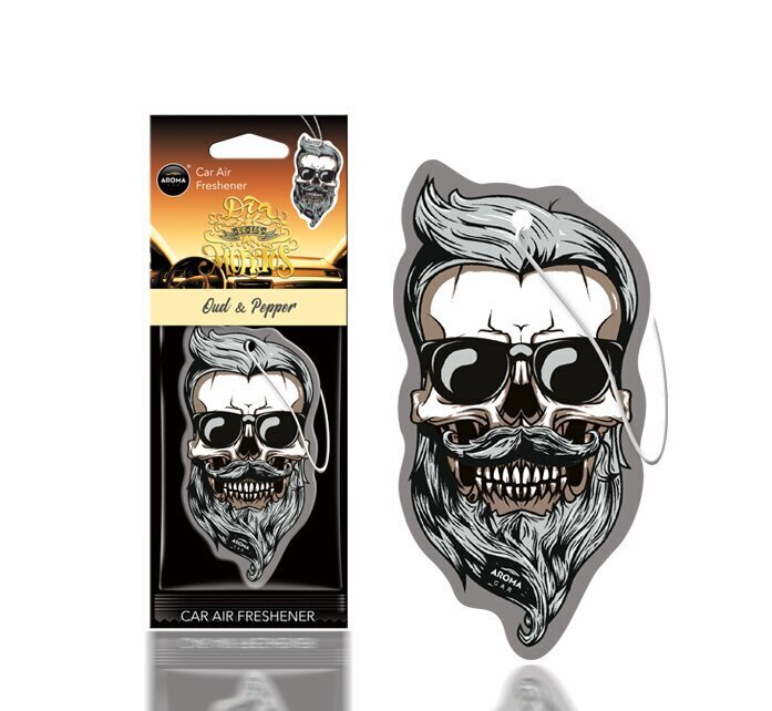 Stiilne õhuvärskendaja "Kolju" Aroma Dia De Los Muertos Oud&pepper цена и информация | Autolõhnastajad | kaup24.ee