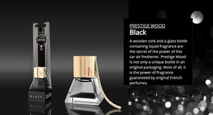 Освежитель воздуха для автомобиля Aroma Pestige Wood Black 7мл цена и информация | Освежители воздуха для салона | kaup24.ee