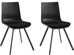 2 tooli komplekt Notio Living Lala, must hind ja info | Söögilaua toolid, köögitoolid | kaup24.ee
