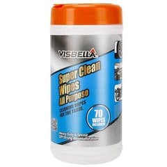 VISBELLA SuperClean universaalsed niisked puhastuslapid 70tk цена и информация | Автохимия | kaup24.ee