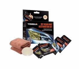 VISBELLA plastlampide käsitsi poleerimise komplekt (8 komponenti) hind ja info | Visbella Autokaubad | kaup24.ee