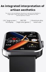 Veresuhkru suhkru Smart Watch Kehatemperatuur Ecg+ppg Hrv Monitor veekindel-Milan Rose Steel hind ja info | Kellad | kaup24.ee