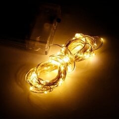 10m 100 LED-valgustid Mini String Lights DIY vasktraadist lambipidu jõulupulmadekoratsioon soe valge hind ja info | Jõulukaunistused | kaup24.ee