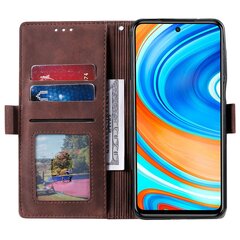 Чехол Xiaomi Redmi Note 9 Pro/Max Retro из искусственной кожи премиум-класса с ремешком для запястья и держателем для карт цена и информация | Чехлы для телефонов | kaup24.ee