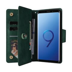 Чехол для Samsung Galaxy S9 Plus из искусственной кожи с магнитной застежкой-молнией, держателем для карт, чехлом-кошельком цена и информация | Чехлы для телефонов | kaup24.ee