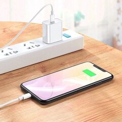 tk iPhone laadija Apple 11/12/13 USB-C toiteplokk 20W + 1m valge цена и информация | Аксессуары для телефонов | kaup24.ee