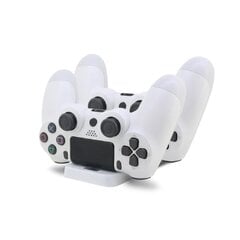 PS4 kontrolleri laadija topelt USB laadimisdoki alus Sony Playstation 4 PS4 PS4 õhukese PS4 Pro Dualshock 4 kontrolleri jaoks цена и информация | Аксессуары для компьютерных игр | kaup24.ee