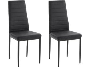 Комплект из 2-х стульев Notio Living Sally, черный цена и информация | Стулья для кухни и столовой | kaup24.ee