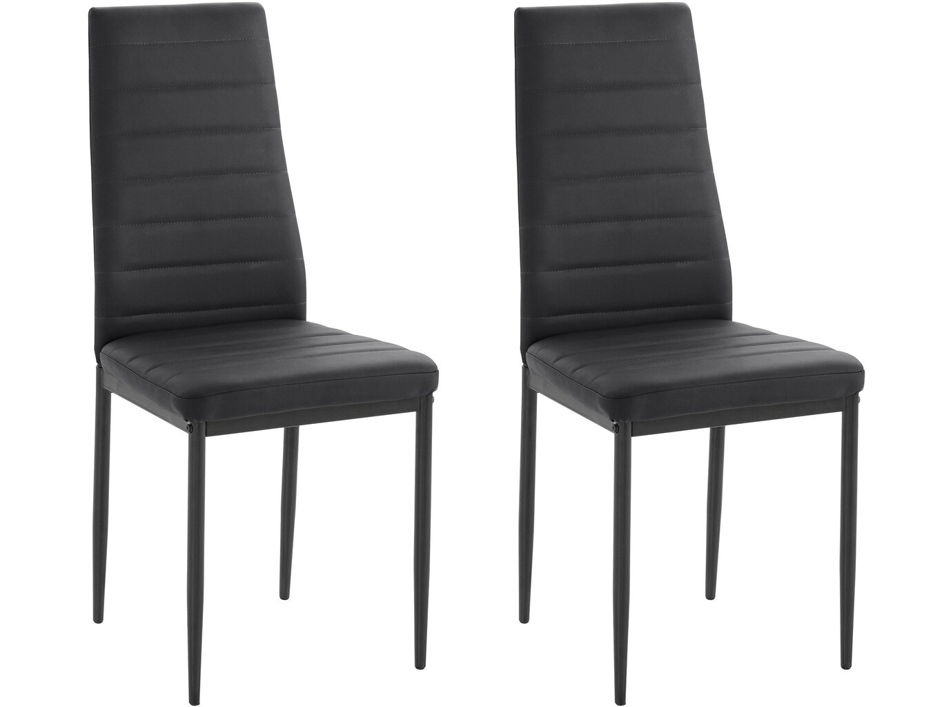 2 tooli komplekt Notio Living Sally, must hind ja info | Söögilaua toolid, köögitoolid | kaup24.ee