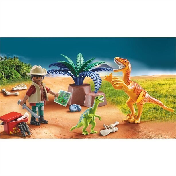 70108 PLAYMOBIL® Dinos Dinosauruse kohver цена и информация | Klotsid ja konstruktorid | kaup24.ee